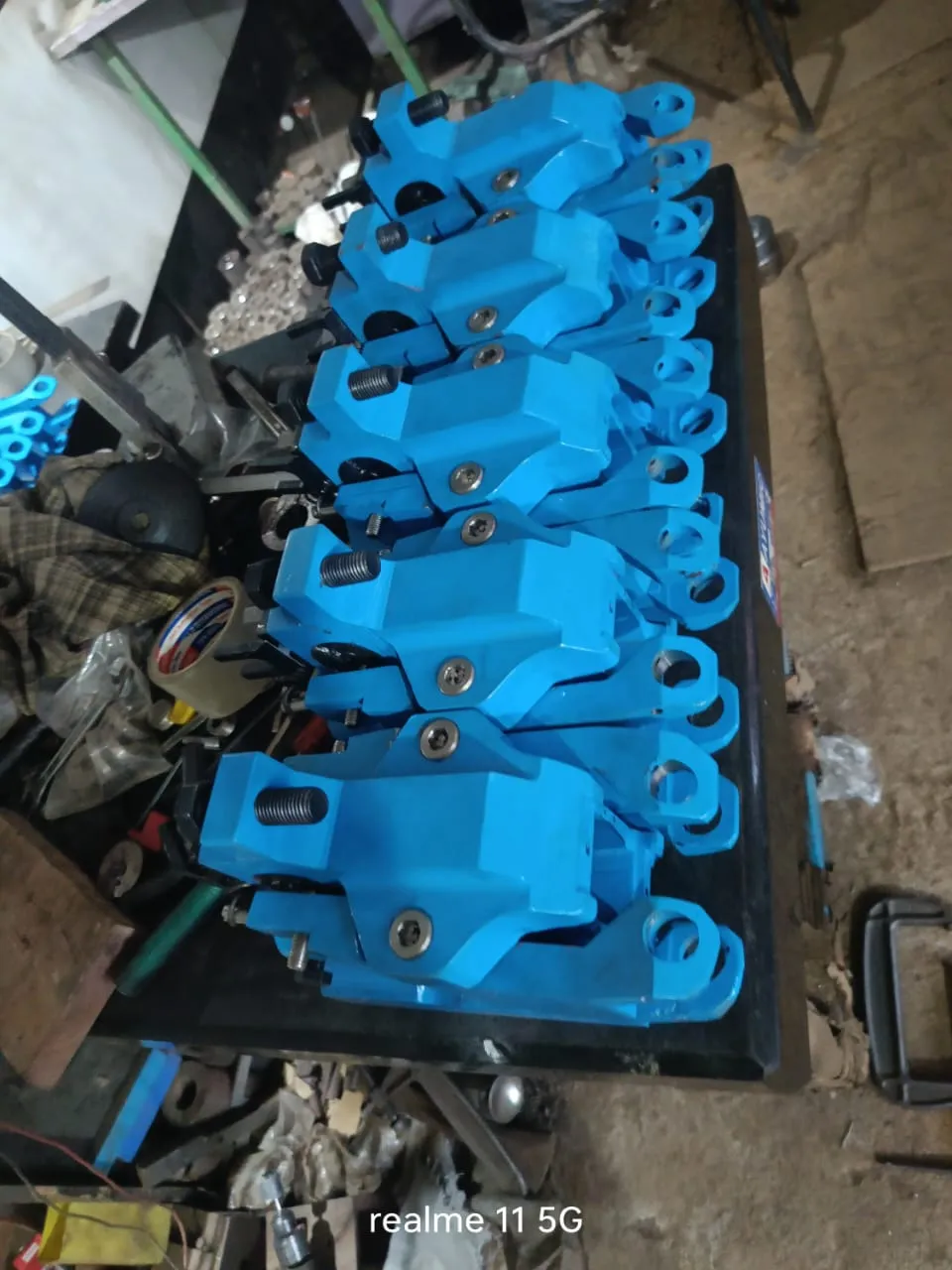 Batch of finished entry guides ready for inspection