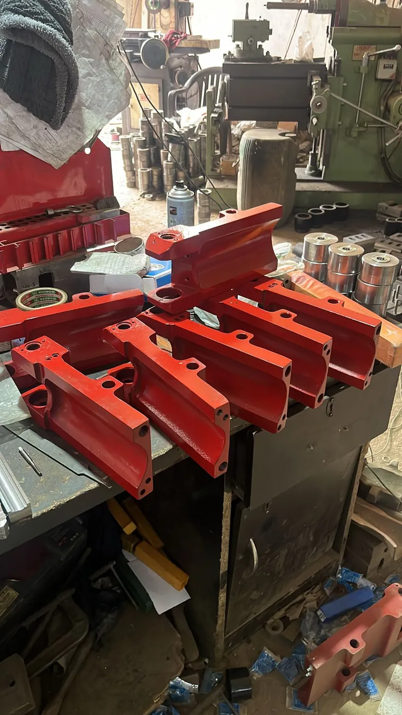 Lever and arm assemblies in the machine shop